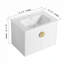 Meuble-lavabo à fermeture en douceur avec lavabo