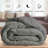Down Alternative Microfiber Reversible Comforter Set - 3 Pcs All Season Diamond Pattern Comforter with Shams-109248968-109248974