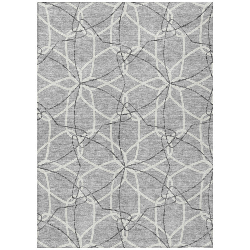  Alegandro Area Rug with Non-Slip Backing, Rectangle 10' x 14'