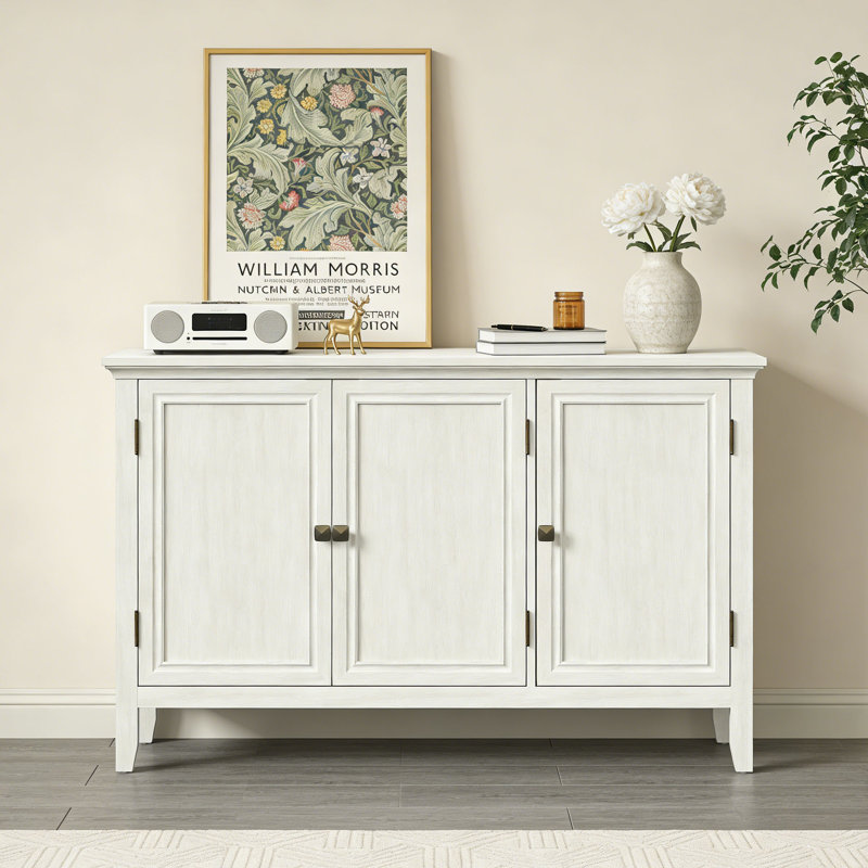 3-Door Buffet Cabinet With Adjustable Shelves
