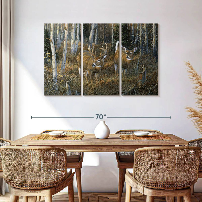 Brampt November Instinct - Deer, 36" H x 57" W