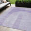 Tapis lavable à motif géométrique pour l'extérieur lavande et mauve 5 pi x 8 pi
