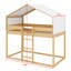 Lit superposé en bois avec tente-1690159086