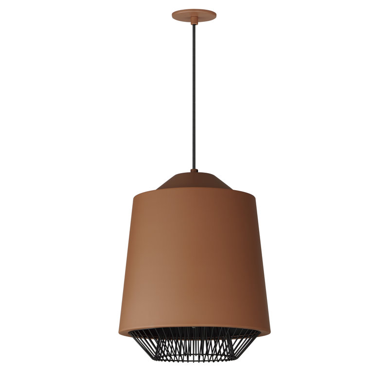 Cici 1 - Light Single Pendant, Brick/Black