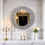 Freelon Crystal Framed Wall Accent Mirror 45x45CM