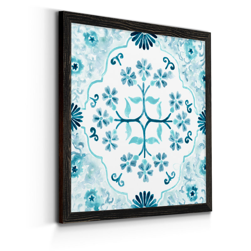 "Gamla Stan Tile IV", reproduction d’art sur toile encadrée, H 35,5 po x l 35,5 po x P 1,5 po, Cadre noir