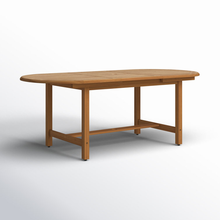 Rafael Extendable Oval Teak Outdoor Dining Table