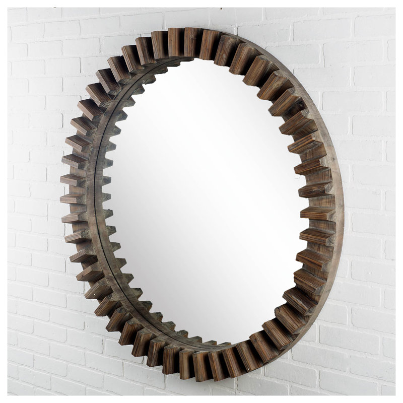 Miroir d'appoint Teston, Brun, 44 po x 44 po