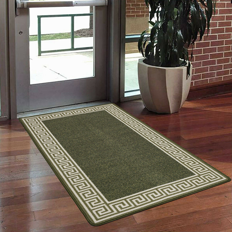 Madalyn Non-Slip Indoor Doormat, 67 x 120cm, Brown/Cream