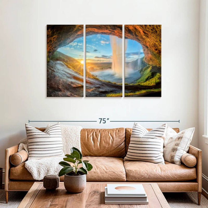Kerrick Seljalandsfoss Sunburst, 36" H x 57" W