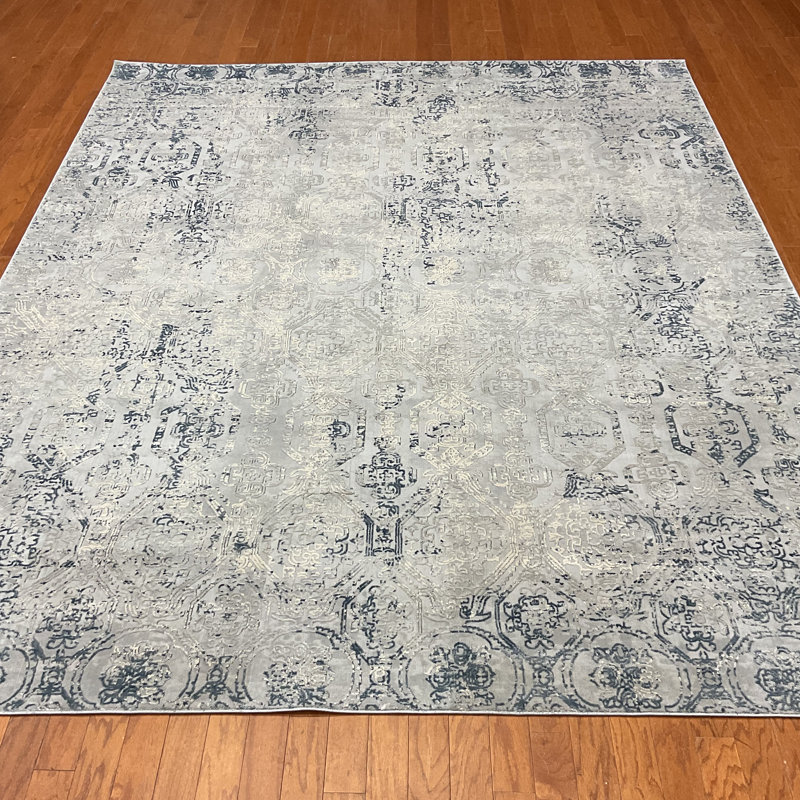Tapis en laine et soie Williston Forge