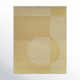 Corson Rectangle Striped Machine Woven Recycled P.E.T. Area Rug in Yellow/Cream