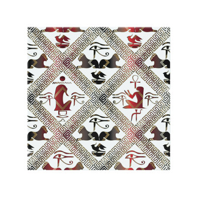 Egyptian Hieroglyphs In Splash Back