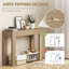 Modern Console Table, 47" Narrow Entryway Table for Living Room, Hallway, Walnut-165217631