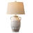 26in Farmhouse Ceramic Table Lamp, Rustic Bedside Light For Bedroom Living Room