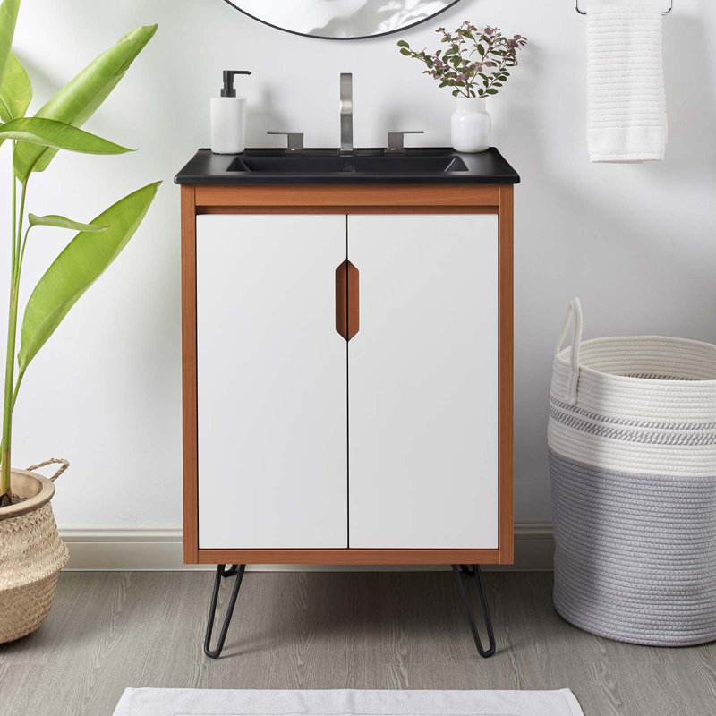 Meuble-lavabo de 24 po Modway Energize, Noir
