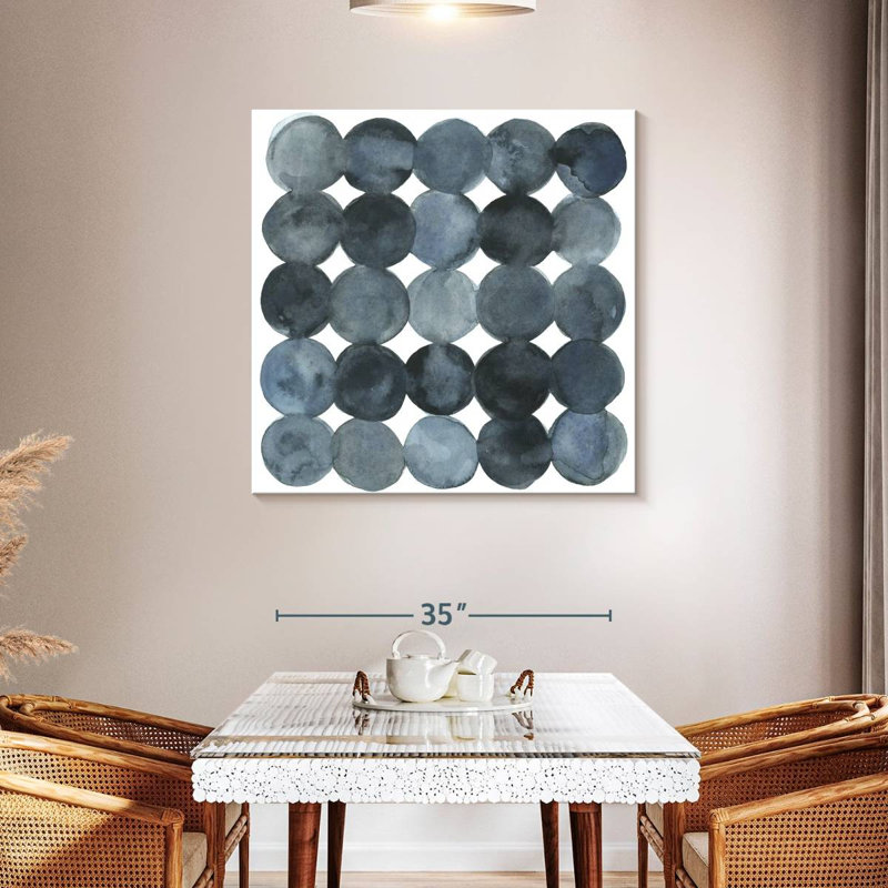 Avery Blue Grey Density II, 39" H x 39" W