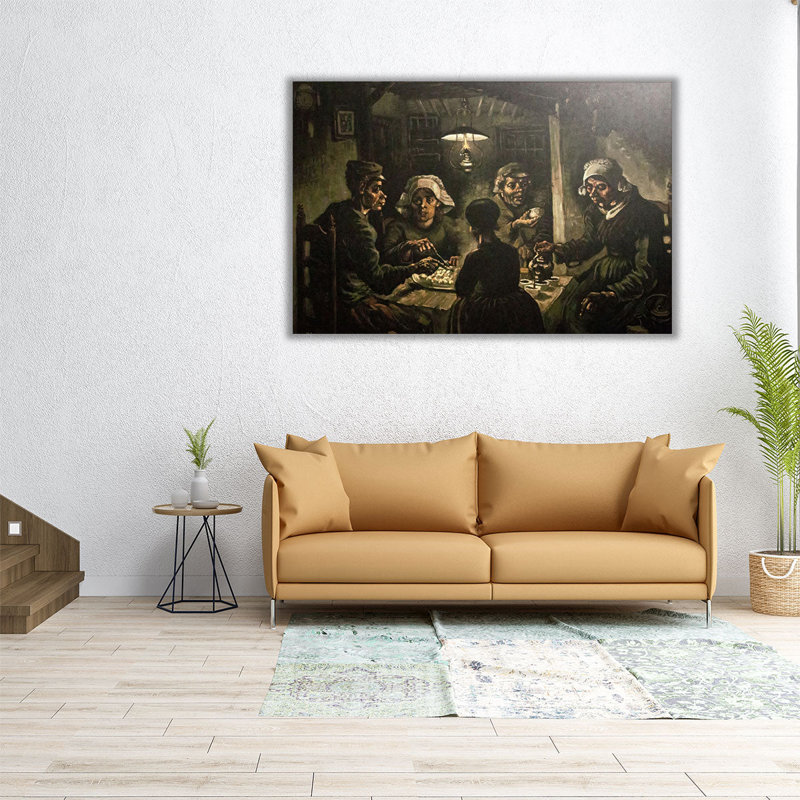 «The Potato Eaters», 1885, reproduction d'art sur toile, H 12 po x l 18 po