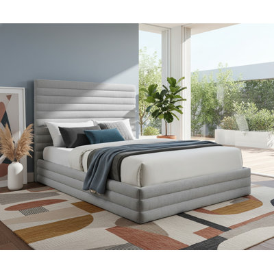 Lit plateforme tapissier Maxwell