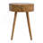 Nordic Circular Shaped Bedside, 1-Drawer, Oak-581666234