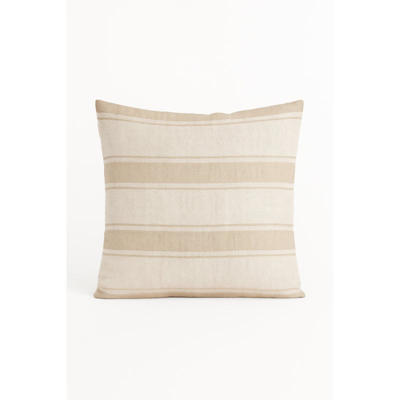 Classic Grey Sail Stripe Indoor Outdoor Pillow 14x20, Red, Rectangle 14"H x 20"W, Polyester