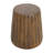 MGO Outdoor Indoor Side Table - Durable Tree Stump Style End Table For Patio, Garden, Living Room, 16.61" Height, Brown Wood Grain Finish