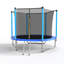 Trampoline 8 pi bleu