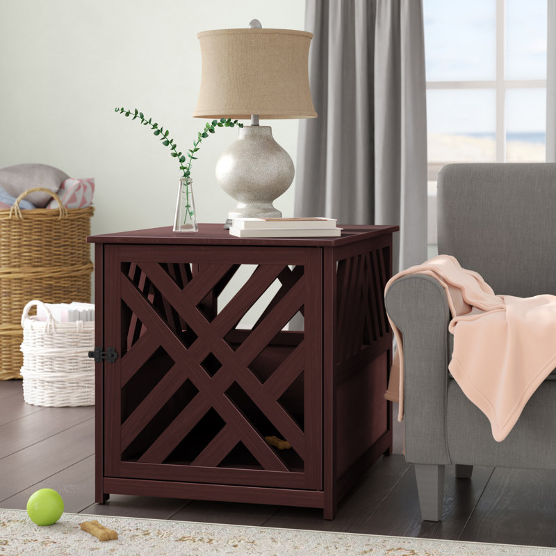 Cage pour animaux moderne en treillis Menzel, Espresso