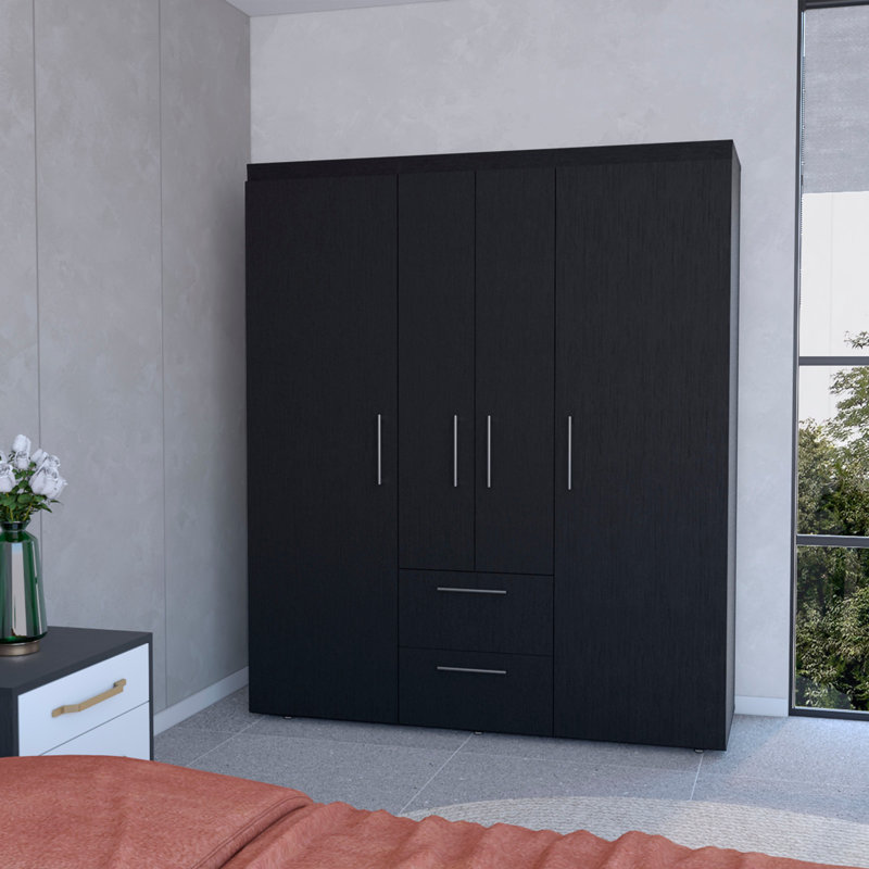 Armoire tout-en-un à 2 portes, Blanc