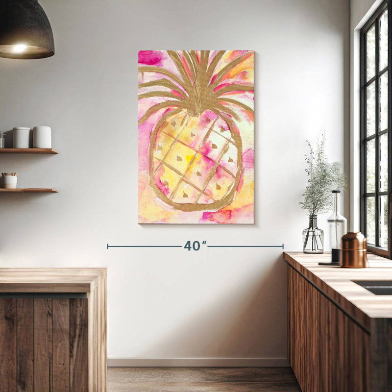 Ananas or rose Yarlin, H 39 po x l 26 po