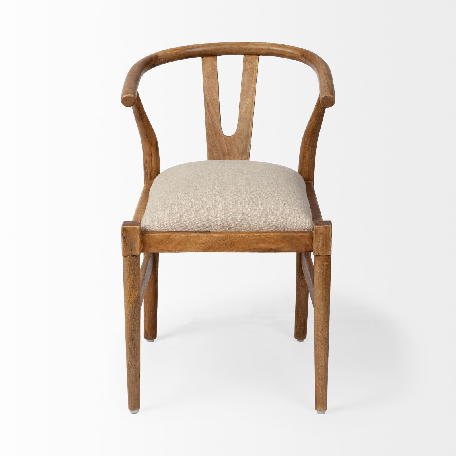 Farringdon Cotton Side Chair in Brown, Natural, Light Brown