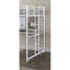 Lit mezzanine double de style contemporain avec deux échelles et structure en métal, blanc