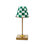 Emerald Check LED Rechargeable Cafe Table Lamp