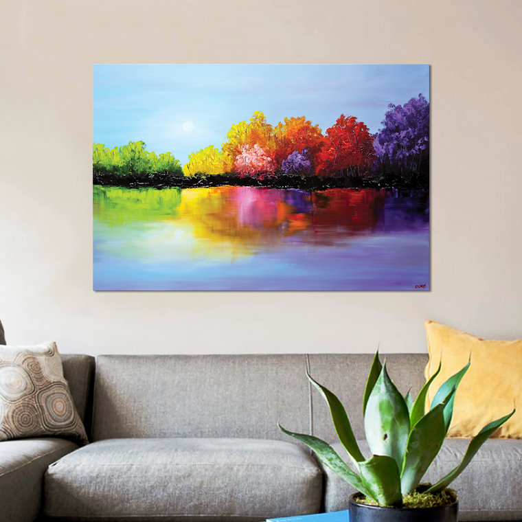«Swiger Heaven», reproduction sur toile, H 26 po x l 40 po x P 1,5 po, Toile tendue, Pas de tapis