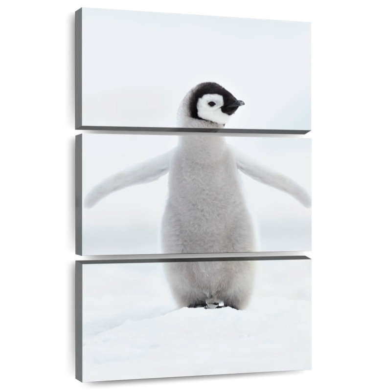Brampt Lone Emperor Penguin, 57" H x 36" W