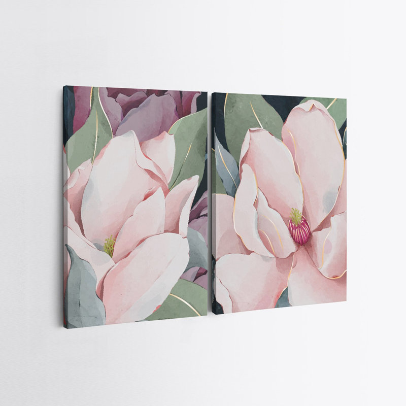 Elegant Decorative Canvas Paintings (2 Pieces), 19.7 x 27.6 inches Each | 100% Canvas with 100% Wooden Frames | Stunning Wall Art for Living Room & Bedroom, Perfect for Home Décor & Gift Ideas