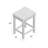  Alim 25" Upholstered Counter Stool