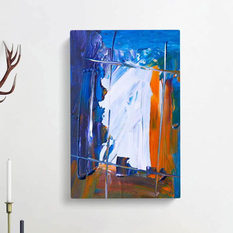 Abstract Art Painting Vol.406 by S.Johnson - Wrapped Canvas Painting, 76cm H x 50cm W x 3cm D