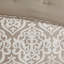 Ensemble de literie en jacquard élégant, polyester, motif damassé classique, utilisation à l'année