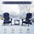 6-Piece Folding Adirondack Chair Set – All-Weather HDPE Outdoor Lounge Chairs with Cup Holders, Classic Firepit Seating for Patio, Backyard, Deck, or Garden-241080629