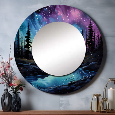 Aurora Borealis Dancing Lights VI - miroir mural Aurora Borealis