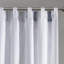 Panneau de rideau en poly avec rayures et doublure touffetées, 50 x 95 po