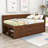 Kouta Wood Daybed with Drawers and Shelves-2034574561-2034574560