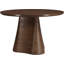 Table de salle à manger à piédestal en bois massif Izahia-95859216