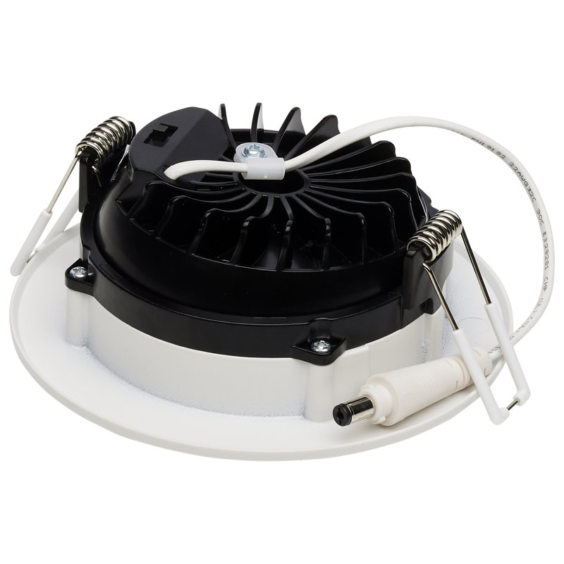 4" Round Adjustable Trim Selectable Color Temperature Dimmable Air-Tight IC Rated LED Canless Recessed Lighting Kit, White