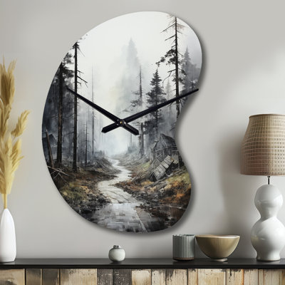 Sighburgh - Boom Shape Decorative Grey Road Wall Clock