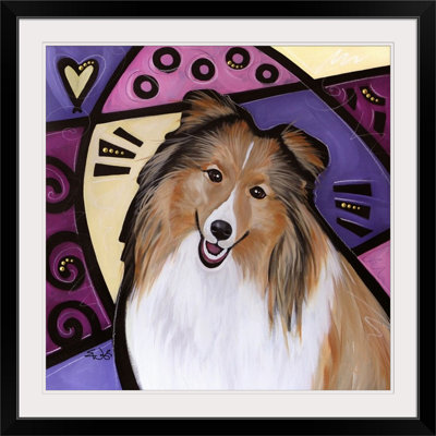 «Shetland Sheepdog Pop Art» par Dunadry, impression