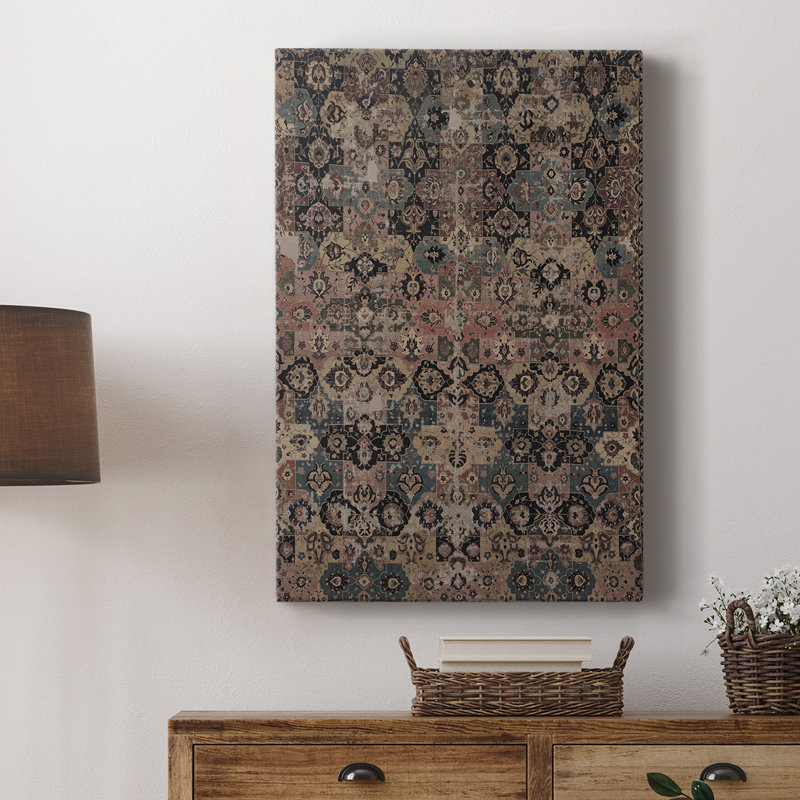 Reproduction abstraite rétro Lxxxv - galerie Cavas sur mesure, H 12 po x l 8 po