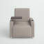Chaise d'invité avec support pour tablette et porte-gobelet Carlena LeatherSoft-49770605-49770603