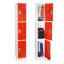 Casier 3 portes 72 po x 12 po x 12 po en acier à 3 portes avec serrure à clé - Rangement pour employés, étudiants, salle de sport, lieu de travail - Comprend des crochets, une ventilation et un porte-carte - Assemblage facile-44192921